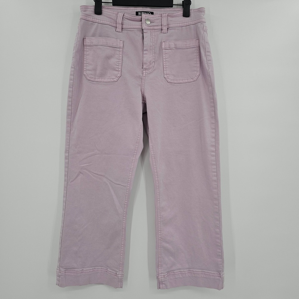 Buffalo David‎ Bitton Brigette High Rise Soft Stretch Crop Pant Purple 8/29